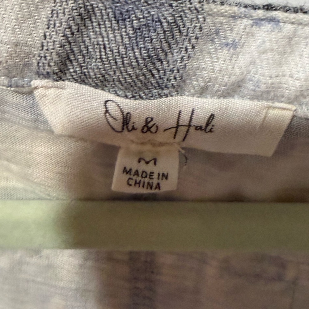 Oli & Hali Light Sage Mixed-Print Boho Pullover - Picture 2 of 9
